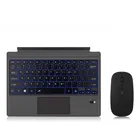 7 видов цветов светодиодной подсветкой Беспроводной Bluetooth клавиатура для Microsoft Surface Pro 3, 4, 5, 6, 7 шт. ABS тонкая клавиатура магнитный планшет клавиатура