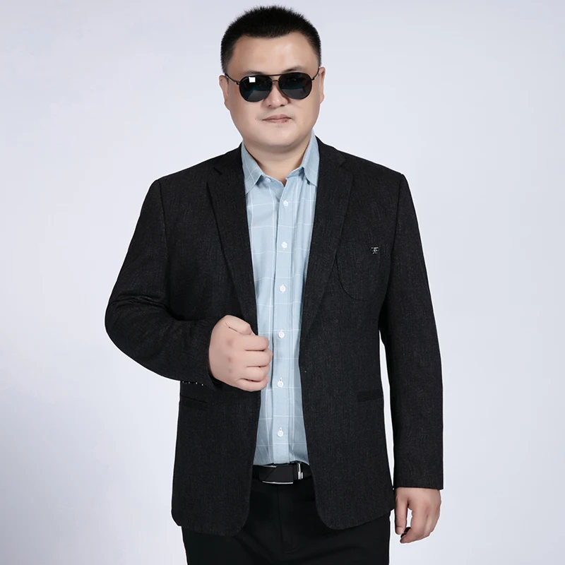 Мужской пиджак с длинным рукавом приталенный большого размера 10XL 8XL 6XL 5XL для