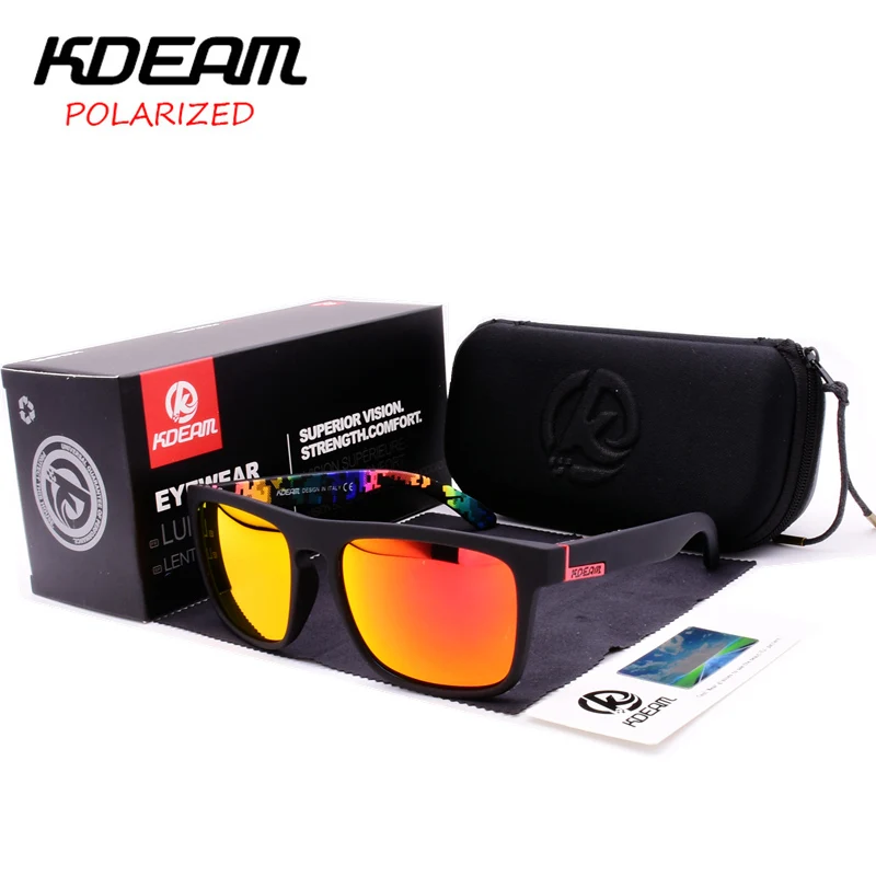 Солнцезащитные очки KDEAM поляризационные для мужчин и женщин пляжные дорожные