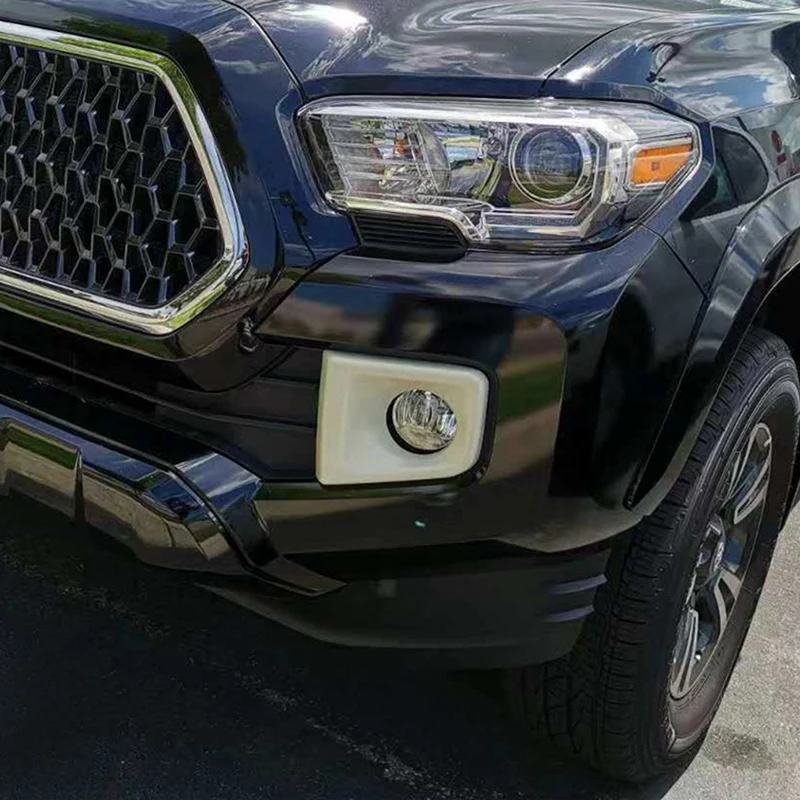 

ABS Front Foglight Fog Lamp Cover Trim for Toyota Tacoma 2015-2019 Car Accessories