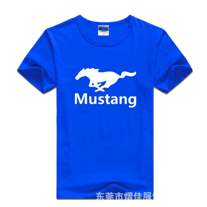 

Новинка 2022, Мужская Модифицированная футболка с принтом MUSTANG race, летняя футболка с коротким рукавом