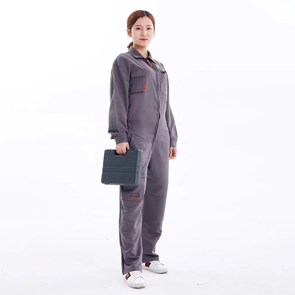 

Long Sleeve Pockets Overalls Casual Jumpsuit Pants Workshop Working Clothes Dust-proof Protection Clothing