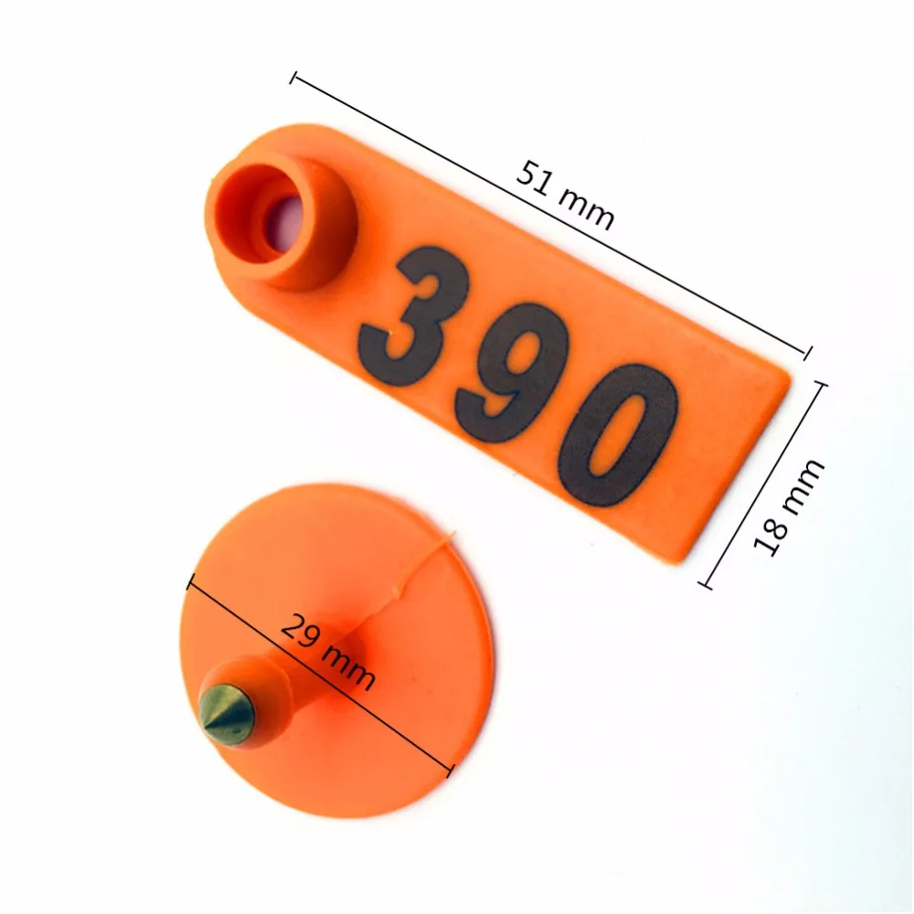 5 colores o&iacute;do etiqueta ovejas marcador aplicador 001-100 oreja etiquetas para cabra identificaci&oacute;n Kit o&iacute;do Tagger con 5 uds pines o&iacute;do pinzas para etiquetas-1