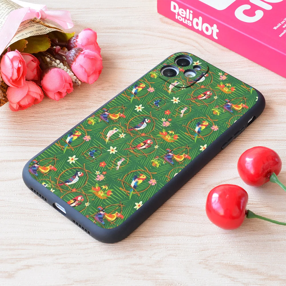 

For iPhone Enchanted Tiki Room Print Soft Matt Apple Case