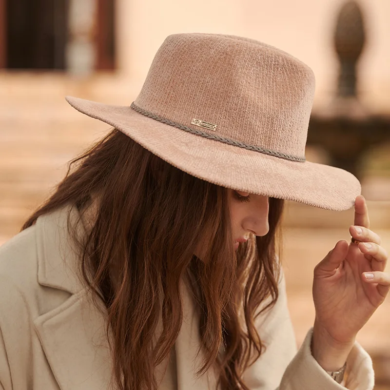 

2021 Autumn And Winter Jazz Hat Men Women Retro Temperament Panama Knitted Hats Wool European And American Style Top Cap