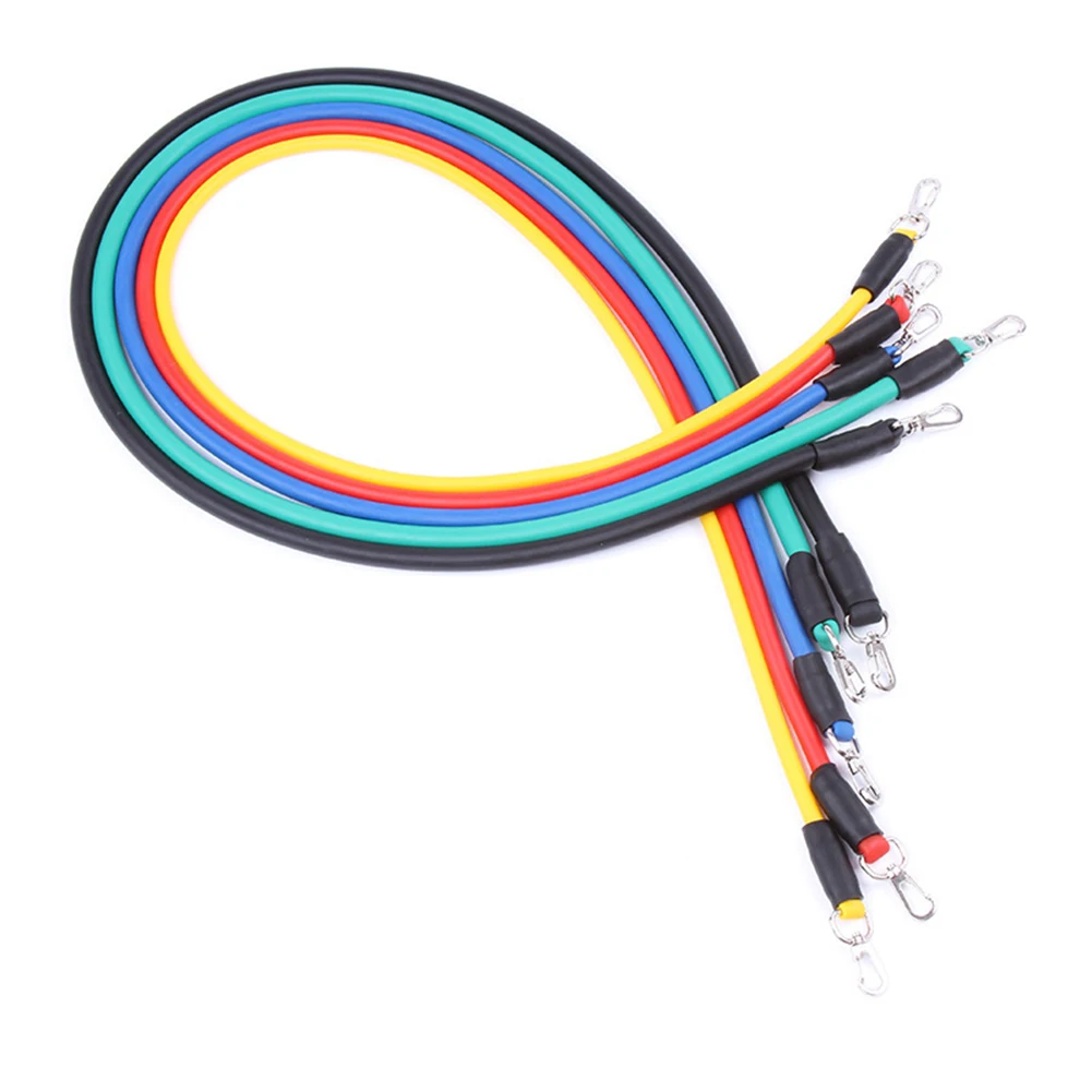 

11pcs/set Fitness Resistance Bands Multi-function Equipment for Exercise TPE Tube Stretch Pull Rope Rubber Expander