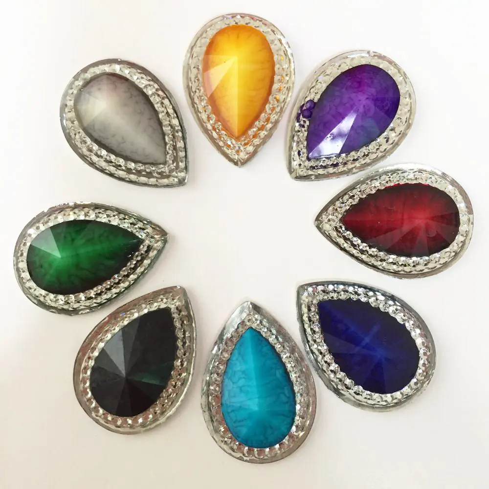 

Стразы полимерные с плоской задней поверхностью, 18 х25 мм, 100 шт.