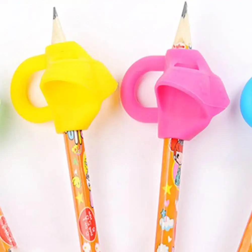 

5PCS Hobbies Stationery Product Corrector Pen Thumb Study Supplies School Writing Crayon Aid Silicone Orthodontic H4F2