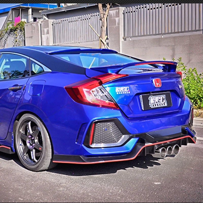 Спойлер для Honda Civic высококачественный спойлер из АБС материала заднего крыла