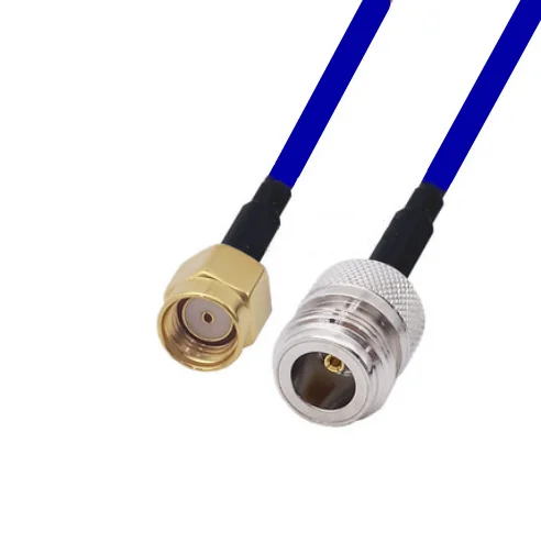 

Blue Soft RG142 Double Shielded RP-SMA Male To N Female Connector RF Coaxial WIFI Antenna Coax Low Loss Cable 50ohm