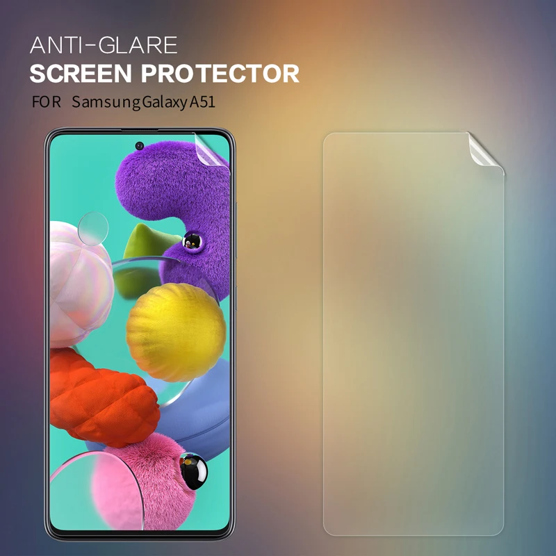 Антибликовая Защитная пленка для Samsung Galaxy A51 матовая защитная против отпечатков