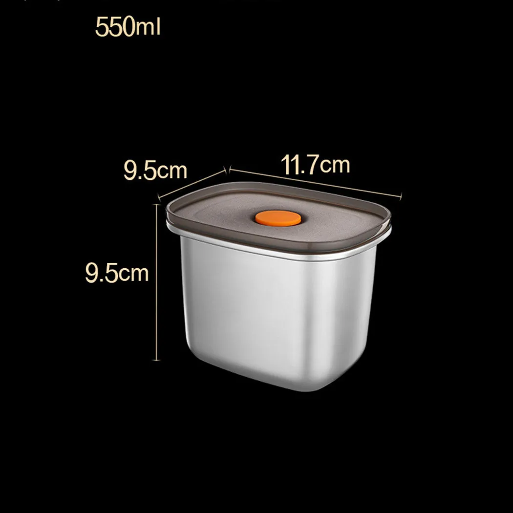 

Storage Storage Box 250ml-1000ml Box Container Food Lunch Food Stainless Steel
