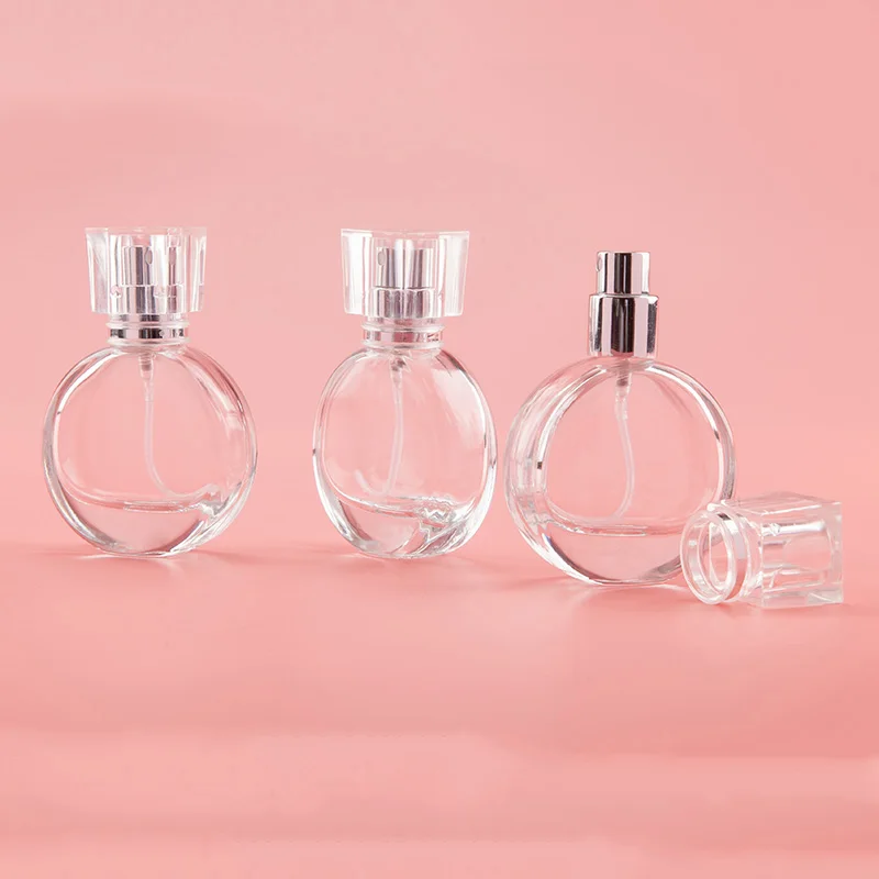 Мини флакон для духов из прозрачного стекла 1 шт. 25 мл переносной многоразовый