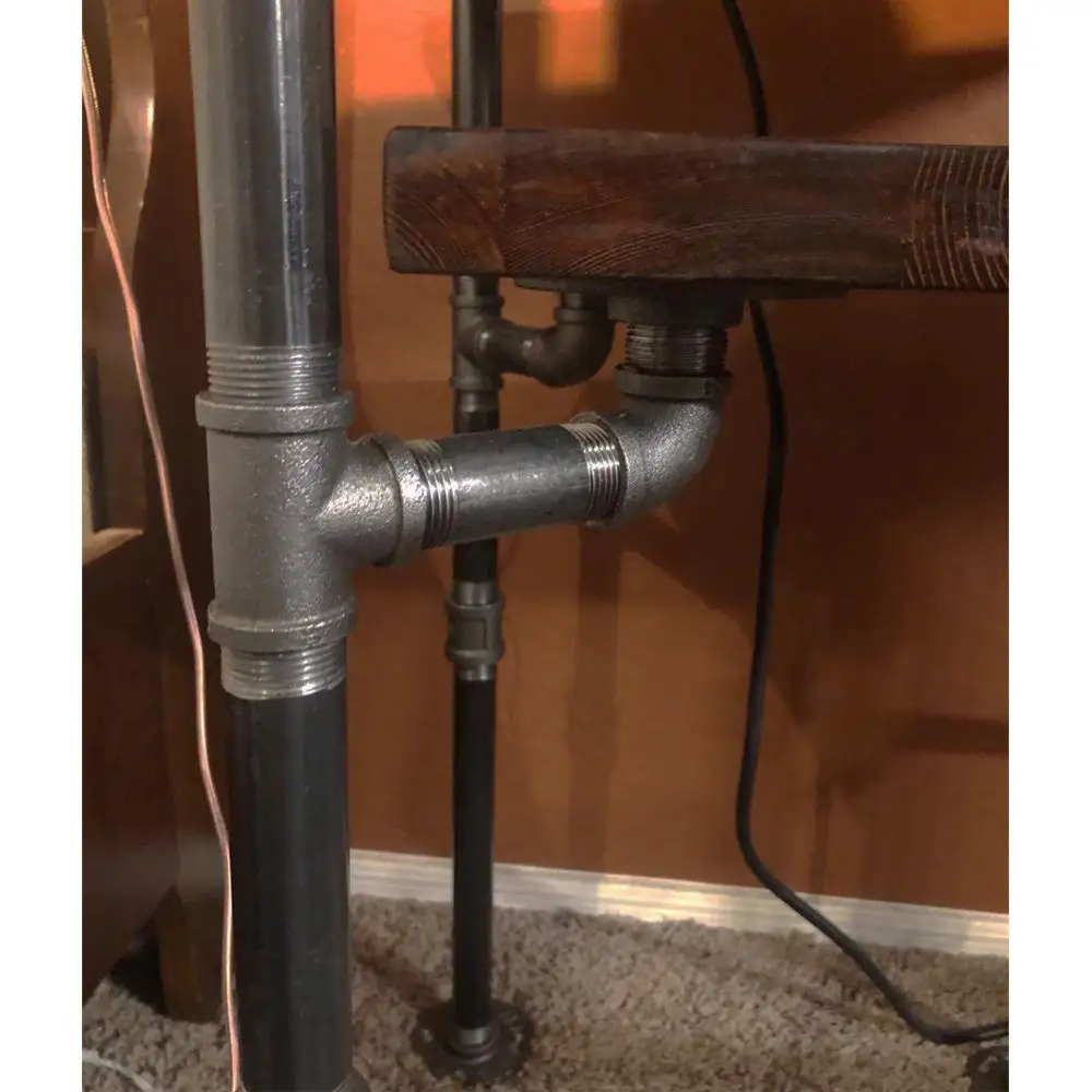 

3/4 Inch 3 hole Malleable Thread Iron Floor Flange for DIY Floating Wall Shelves