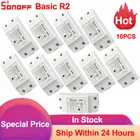 Выключатель SONOFF BasicR2, беспроводной пульт дистанционного управления, выключатель света, умный дом, работает с eWeLink Alexa