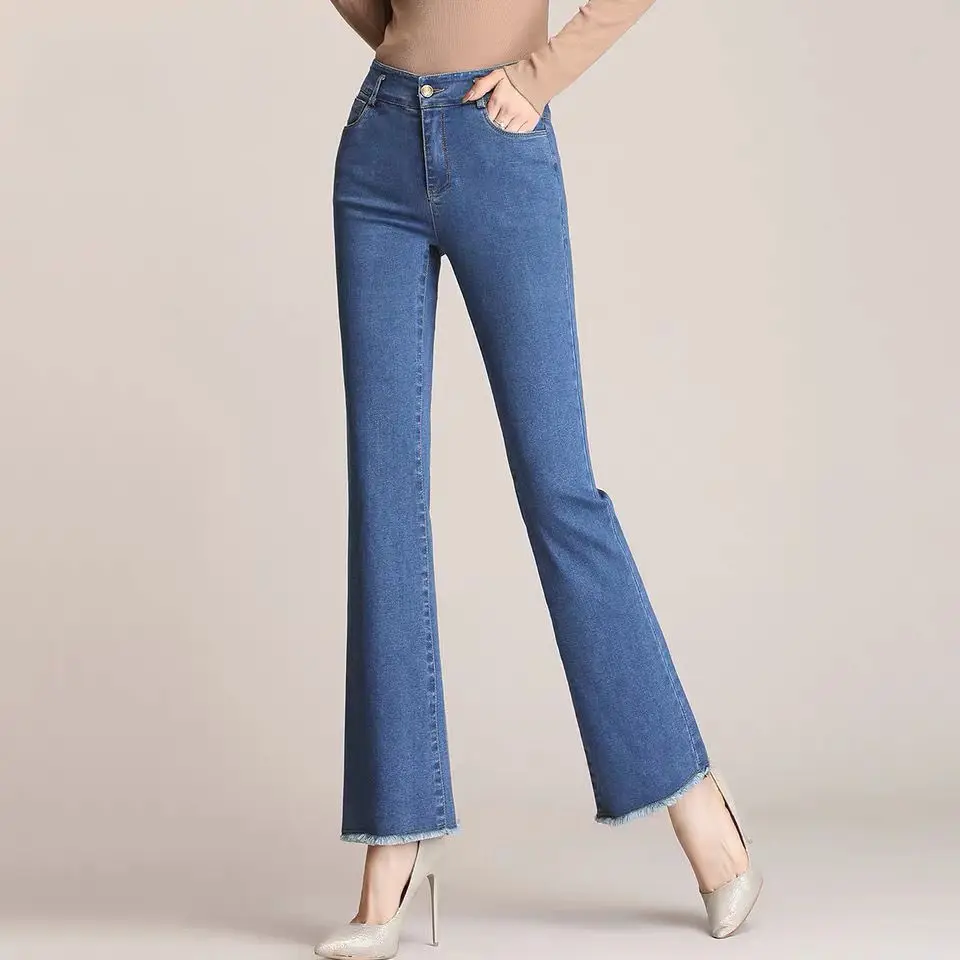 

Woman Jeans Pants Women's High Waist Stretch 2021 Spring Trousers Women