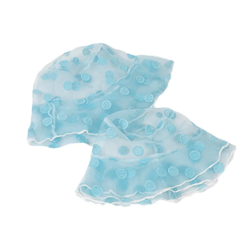 Шляпа от солнца в горошек женская тонкая Панама из тонкого дышащего кружева