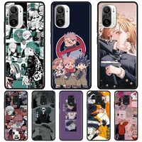 cool anime jujutsu kaisen silicone case for xiaomi redmi note 9s 9 8 pro 9c 7 8t 8 10 9a 7a k40 4g 8a back phone cover soft capa