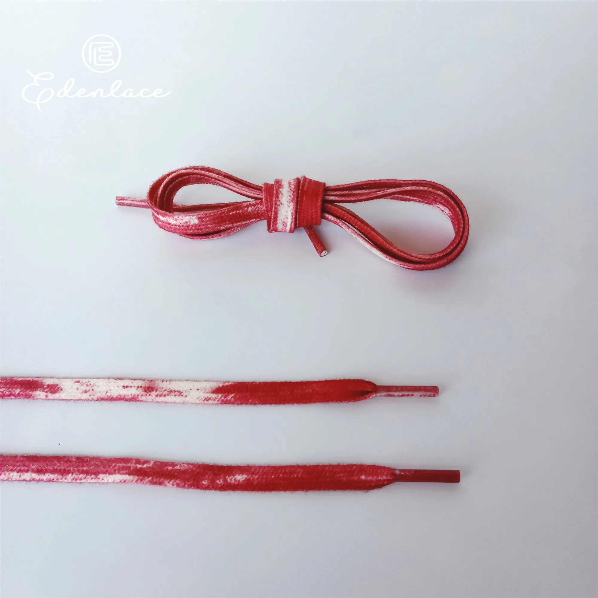 Шнурки с принтом, новинка, дизайнерские красные шнурки для одежды, худи и брюк, модные шнурки с плоскими градиентными шнурками для кроссовок