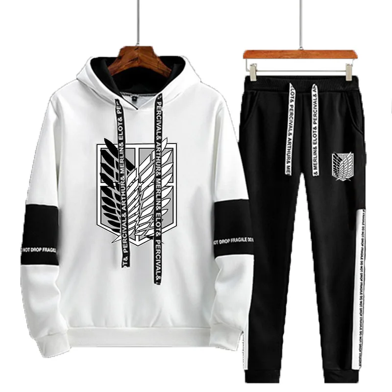 

Winter Hoodie Sets Men Tracksuit Casual Hoodies Sweatshirt+Sweatpants 2 Piece Set Male Pullover Hoody Fashion Streetwear Clothes