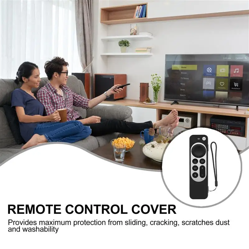 

TV Controller Case Compatible for Apple TV 4K Protective Accessory with Belt