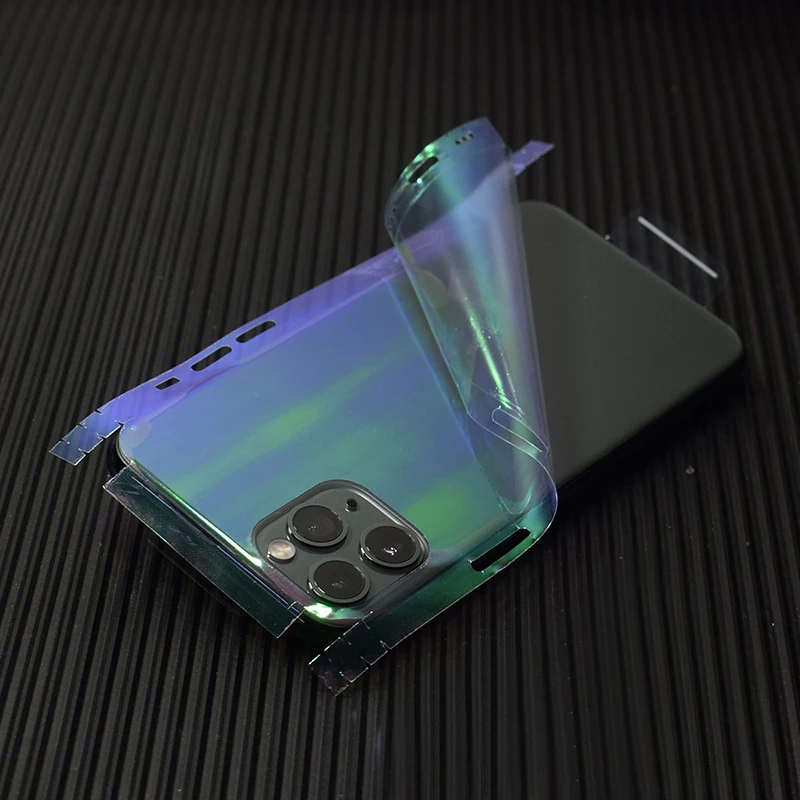3D наклейка из углеродного волокна/темно зеленая пленка для iPhone 11 Pro XS MAX XR X 8 7 6 6S Plus