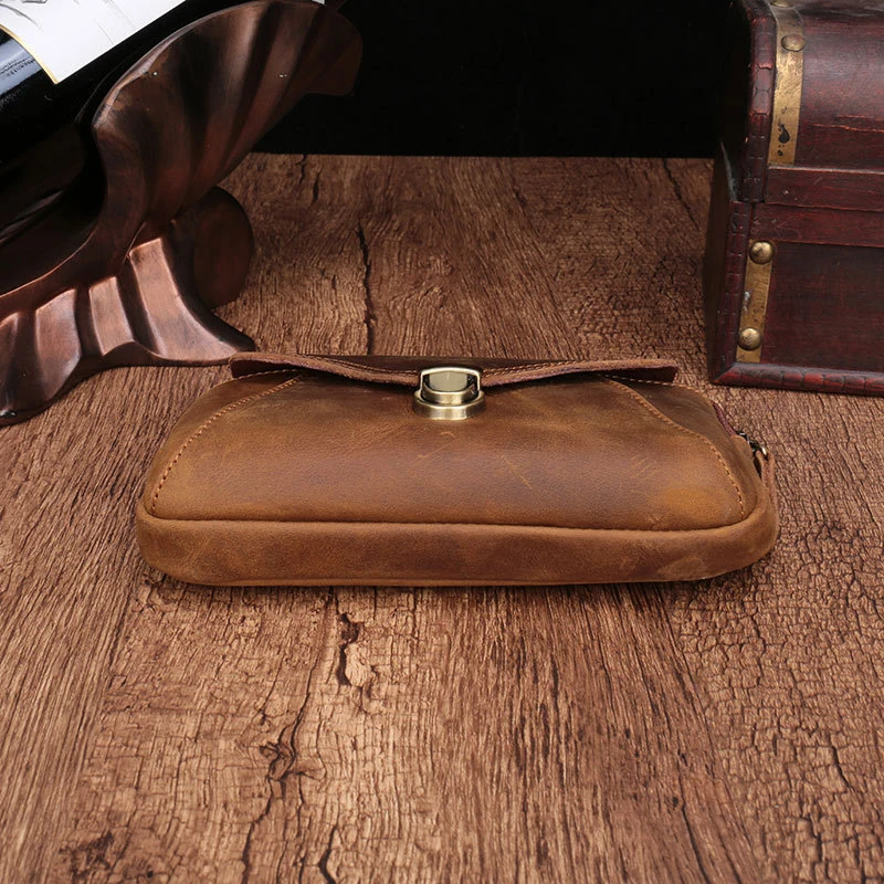 Модная поясная сумка MAHEU для мужчин и женщин кожаный кошелек на пояс уличная