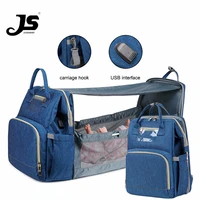 jusanbaby diaper bag backpack for mom baby bed crib stroller bag multifunctional mummy bag waterproof high capacity