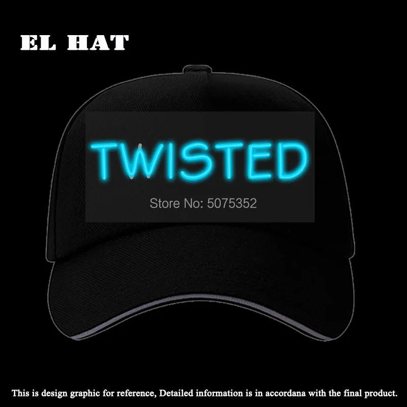 Подарок на день рождения пользовательский светодиодный Кепка с надписью s Snapback