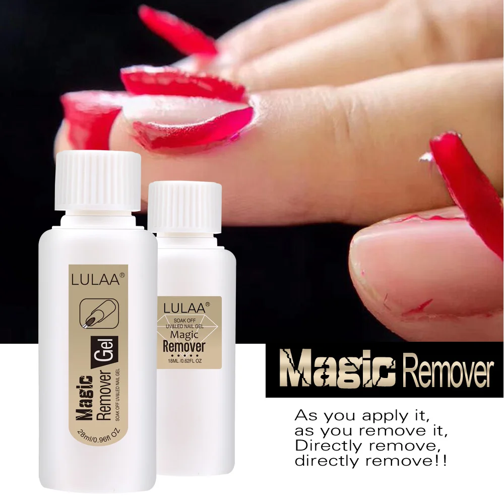 Nail Polish Remover 18ML Soak Off Magic Gellak Cleaner Uv Gel Nails Wipes Quita Esmalte Dispenser | Красота и здоровье