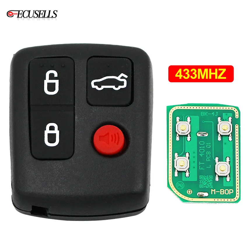 4 кнопочный дистанционный автомобильный смарт ключ брелок 433 МГц для Ford BA to BF Falcon SX