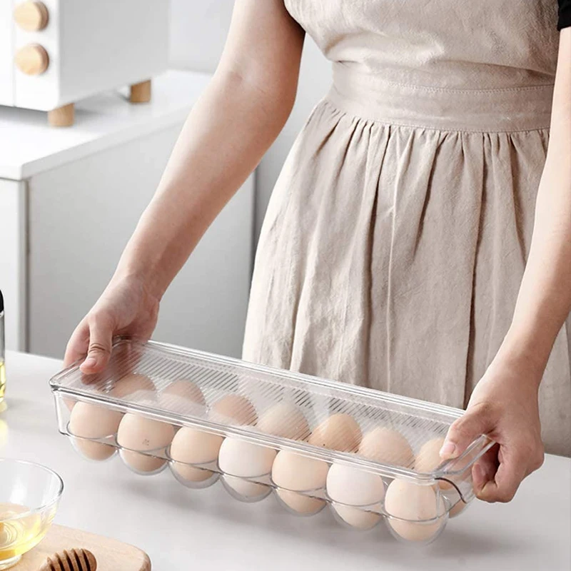 

Refrigerator Egg Storage Box, Stackable, Suitable for Refrigerator, Freezer, Food Storage Room, Kitchen
