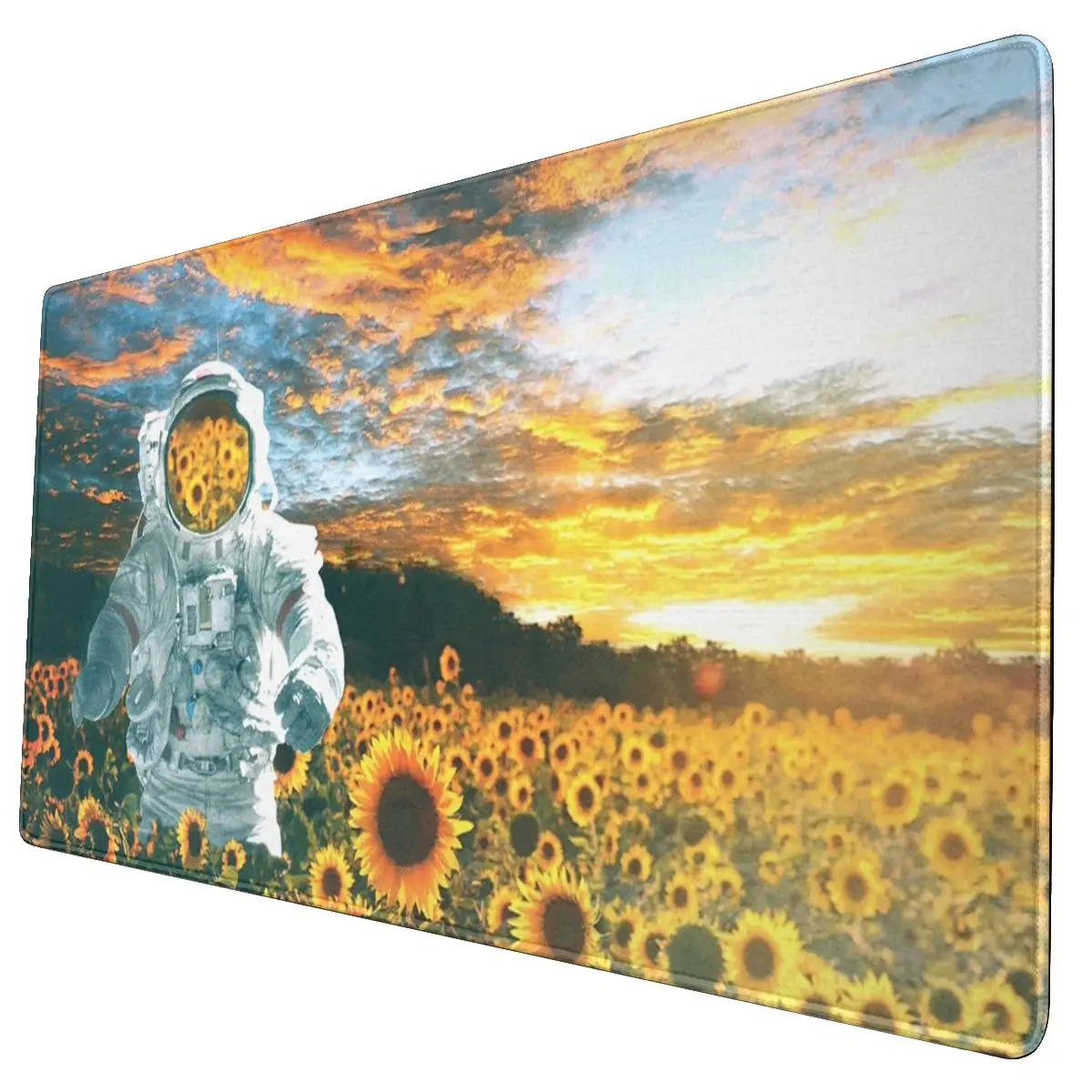 

In A Galaxy Far Far Away Office Desk Mat Mousepad Sunflower Spaceman Astronaut XL Gaming Rubber Gamers Mouse pad