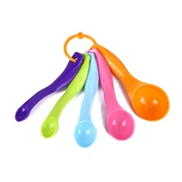5pcs measuring spoon set double scale multicolored measuring spoon kitchen tableware for measurement of liquid and pleasure