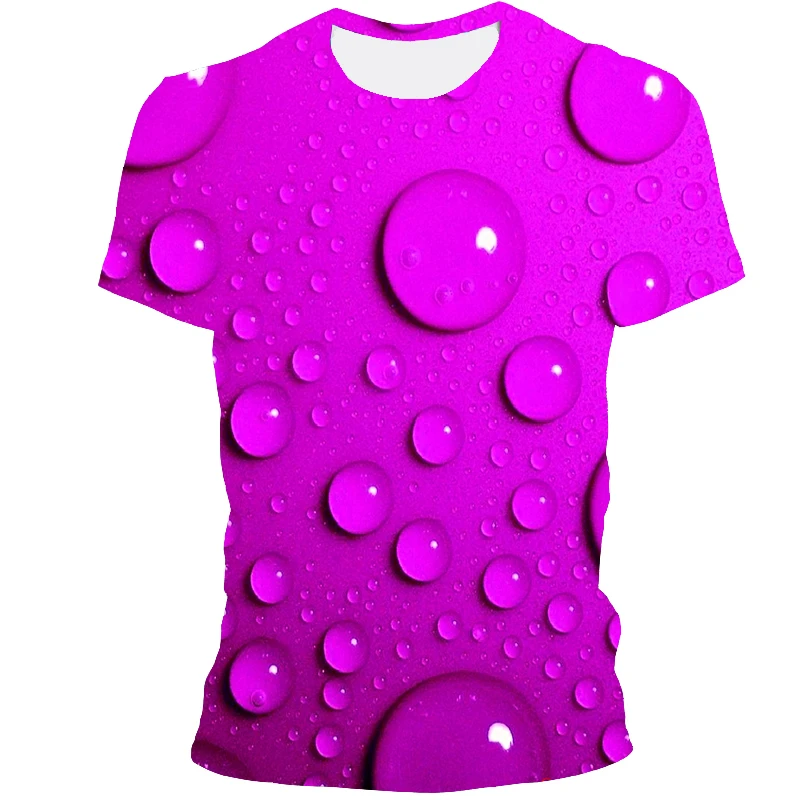 

2021 new 3D printing T-shirt European and American abstract pattern T-shirt men's round neck fashion contrast short-sleeved T-sh