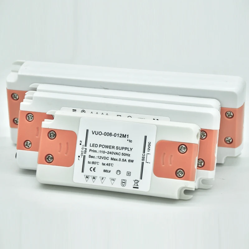 12V 24V dc Тонкий Светодиодный источник питания 6W 12W 15W 20W 30W 40W 50W 60W трансформатор