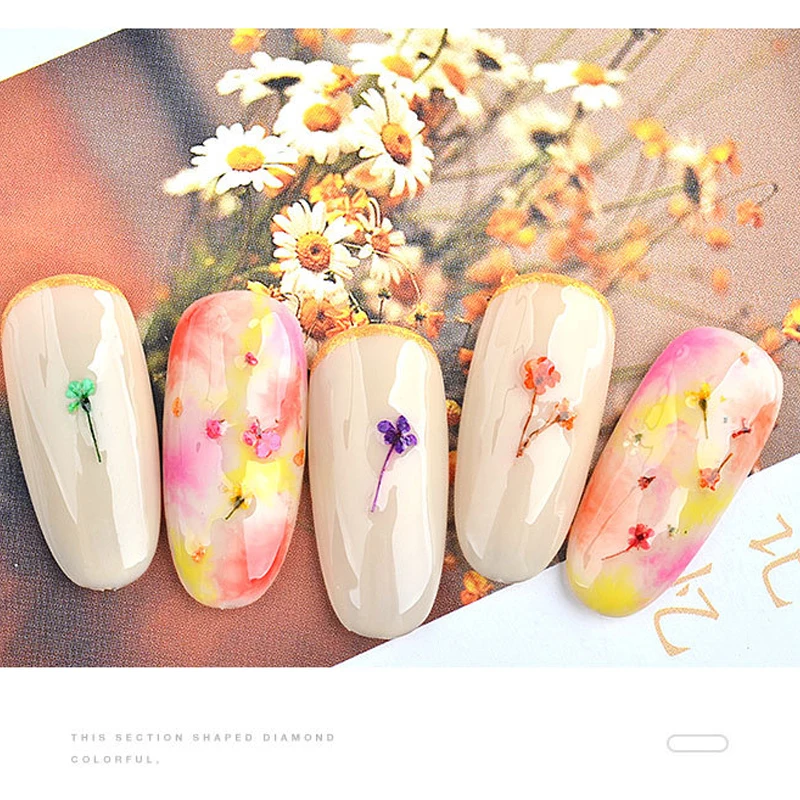 Сушеные цветы для ногтей подвески Декор оборудование товары декора блестки