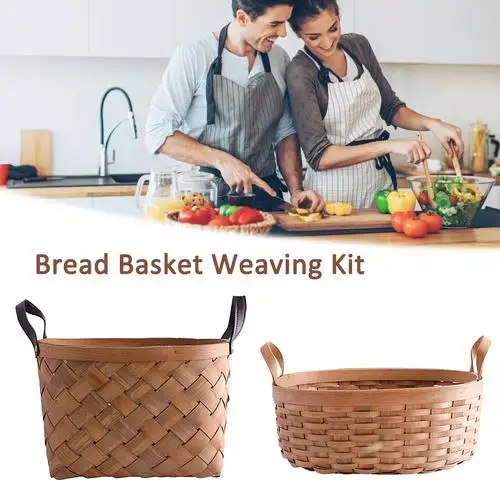 Ручной хлеба для фруктов и овощей корзина хранения мелочей соломы сушенный