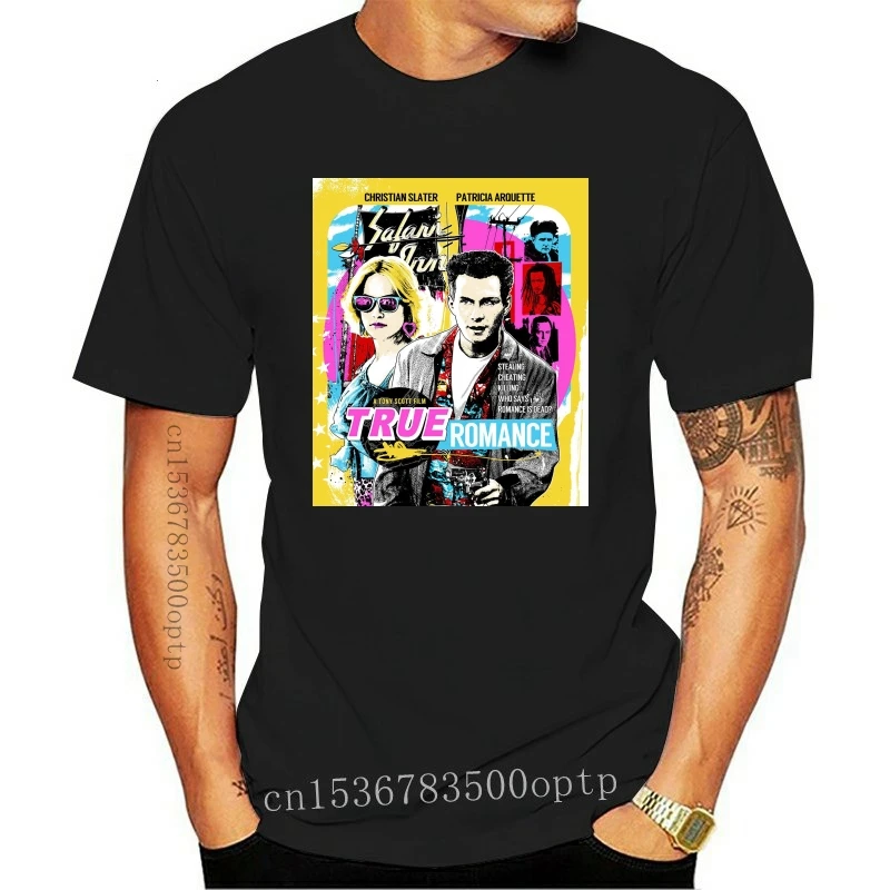 

New True Romance Movie Poster Slater Hopper Tarantino Retro Unisex T Shirt 1664