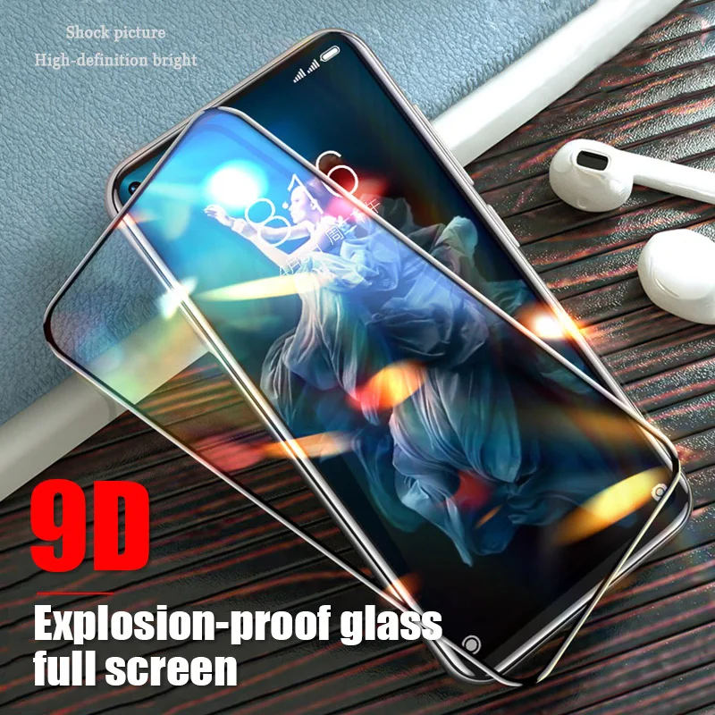 9D покрытие стекло для Honor 30 Lite 20 Pro Защитная пленка экрана Huawei 10i 20i 30i 20e 20S 30S черная
