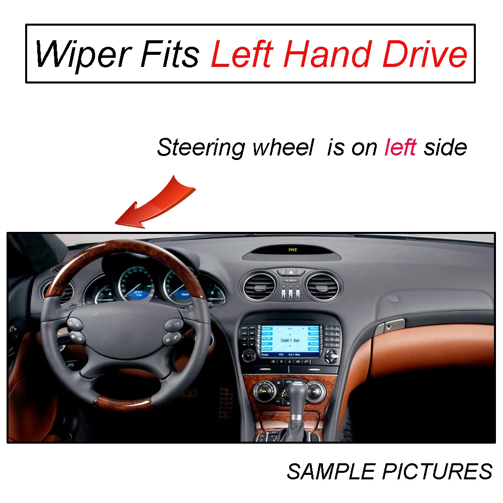 Left Hand Drive Стеклоочиститель Erick's LHD& RHD передние щетки стеклоочистителя для Mercedes Benz E Class W211 S211 02-09 лобовое стекло Переднее стекло 2"+ 26" - Цвет: Left Hand Drive