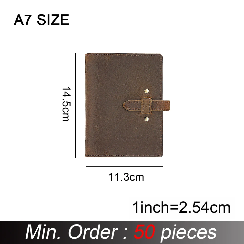 50 шт./лот винтажные кольца из натуральной кожи записная книжка латунный переплет