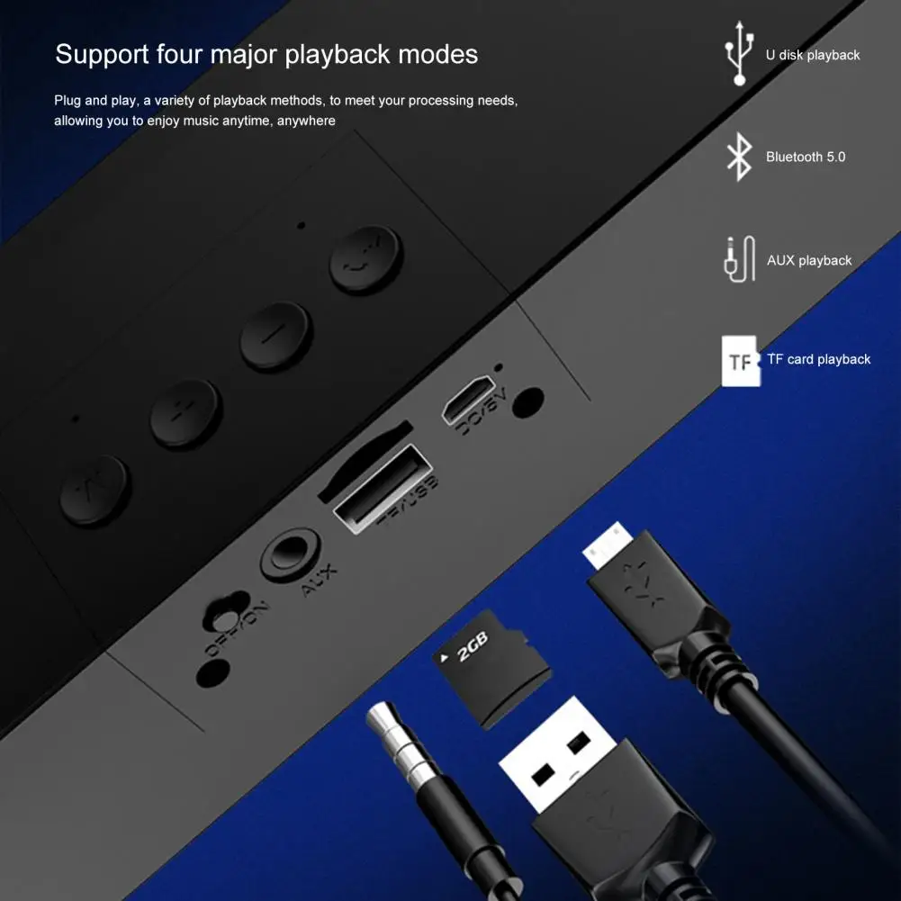 Стереозвуковая панель Bluetooth 5 0 проводные компьютерные колонки s стерео сабвуфер