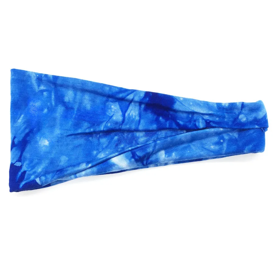 Tie Dye Велоспорт Йога Спортивная Повязка от пота мужчины Sweatband для мужчин женщин головные повязки для йоги головы Налобные повязки Спортивная безопасность