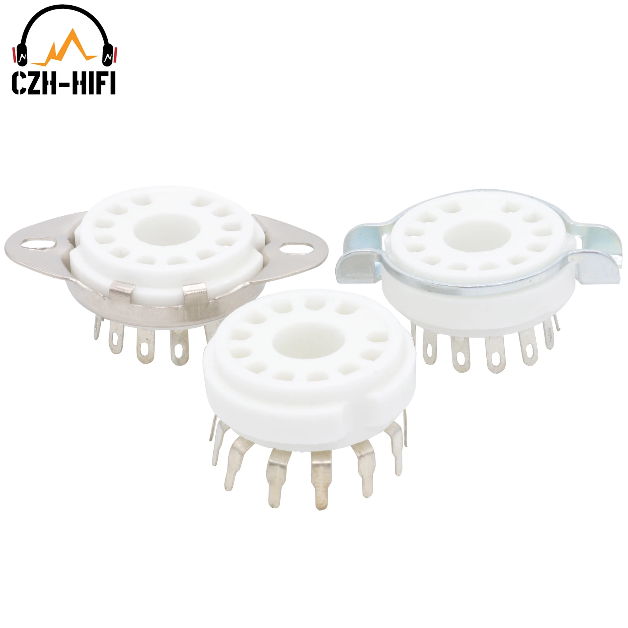 

1pc 12pin B12C Ceramic Tube Socket Valve Base Power Lamp Jack for 50CA10,6CA10,6HF5,6C10 6JB5 6GE5 8GU7 8AC9 9MN8 6EA4 Audio