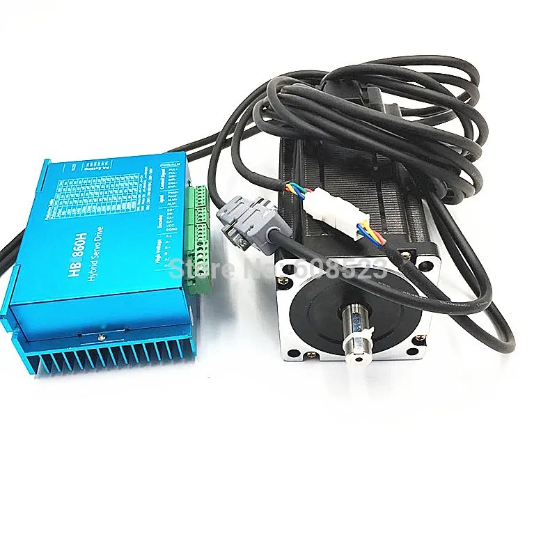 Nema 34 Серводвигатель мотор 86HB250-156B+ HBS860H замкнутый контур шаговый двигатель 12N. М немв, 34 86 Гибридный замкнутый контур 2-фазный шаговый мотор драйвер