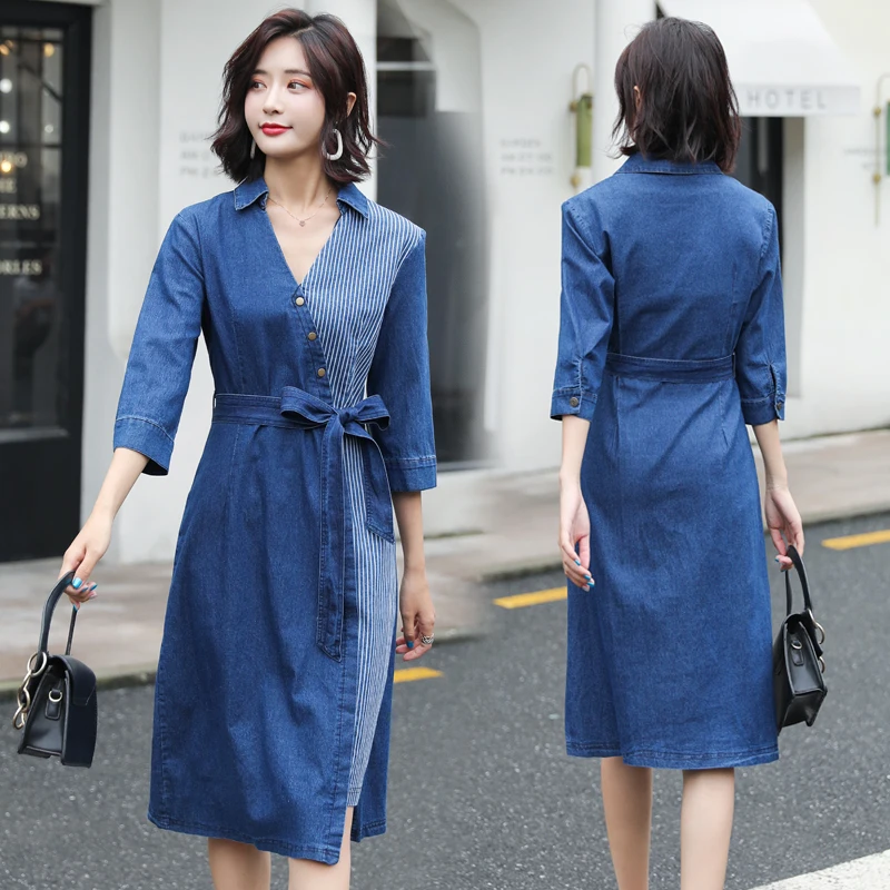 Плюс размер женское платье Новое поступление качественные модные повседневные