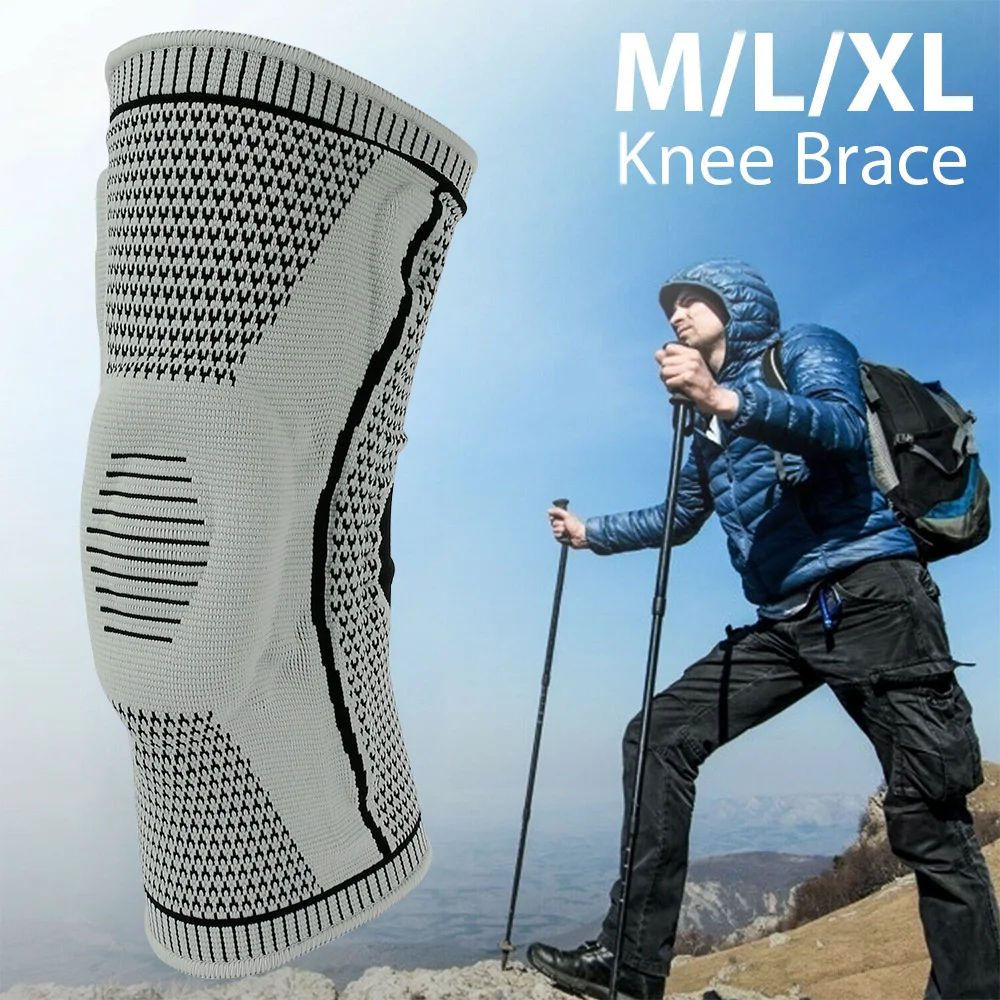 

1PCS Fitness Running Cycling Knee Support Braces Elastic Nylon Sport Compression Knee Pad Sleeve for Basketball Volleyball