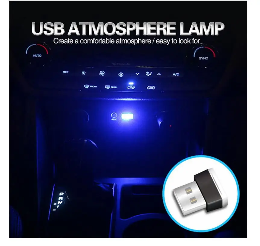 Светодиодная подсветильник КА для автомобиля USB аксессуары Renault 2 кнопки Clio Scenic