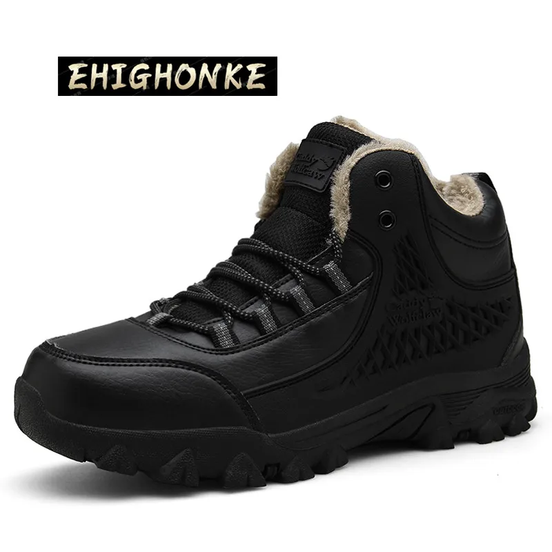 

Мужские повседневные спортивные ботинки, дизайнерские походные ботинки для улицы, Нескользящие зимние парусиновые ботильоны с круглым носком и резиновой подошвой, новинка 2022